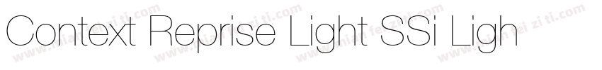 Context Reprise Light SSi Light字体转换